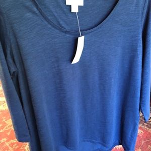 J. Jill 3/4-sleeved tee NWT PS